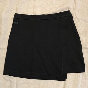 Lacoste Elegant Black Wrap Skirt